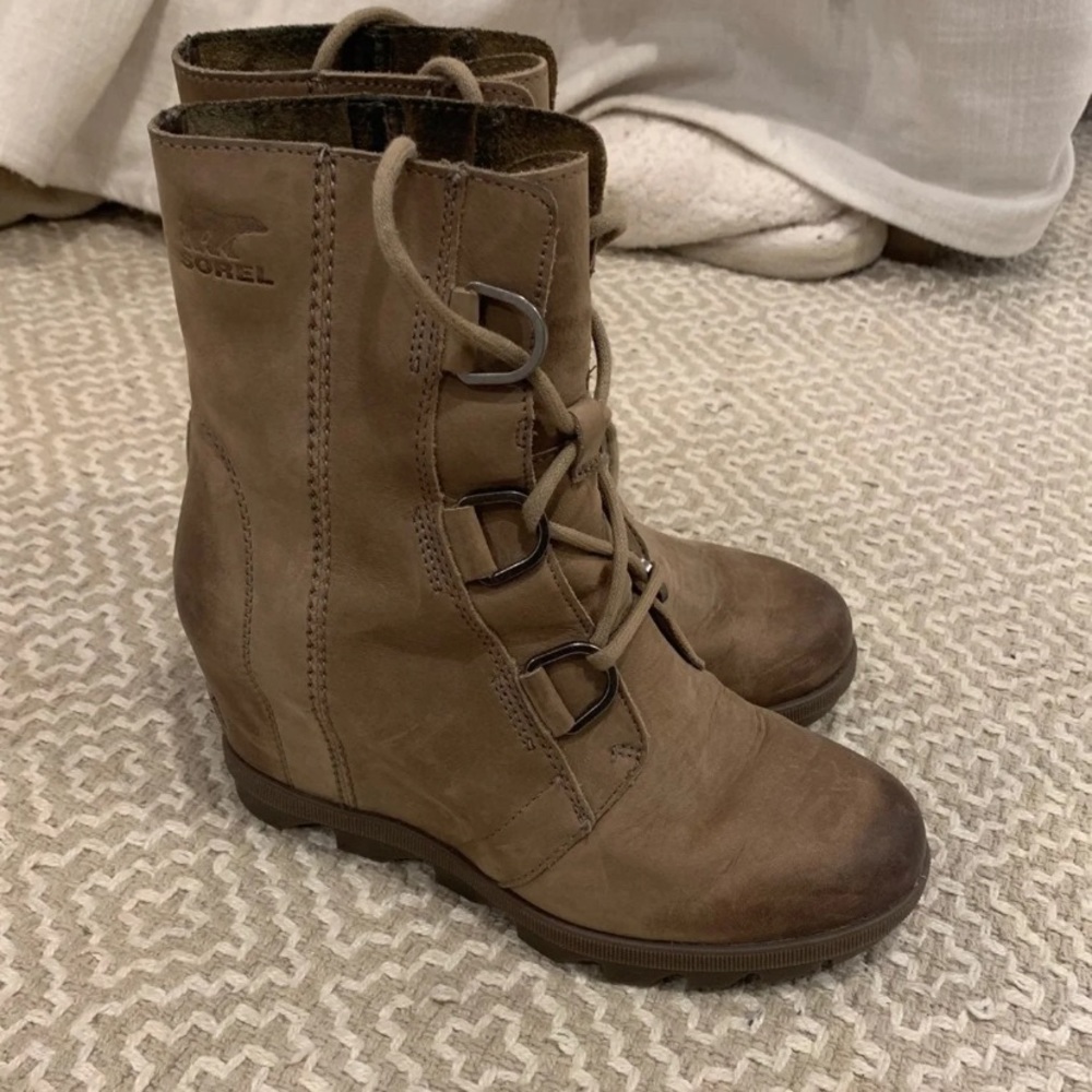 Sorel wedge booties